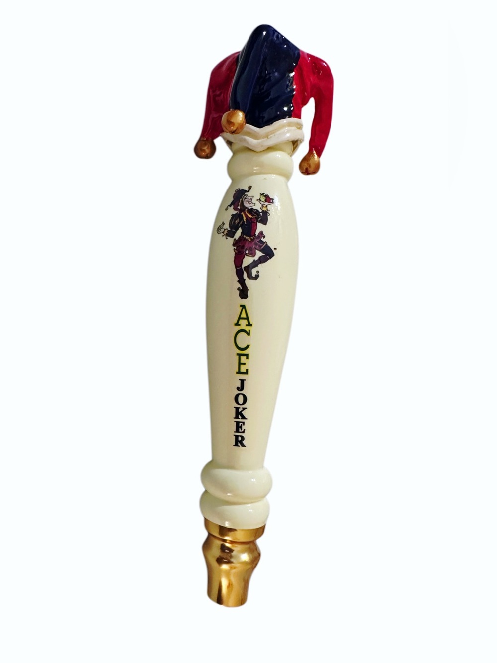 ACE Joker Figural Beer Tap Handle Jester Draft Keg Knob New in Box